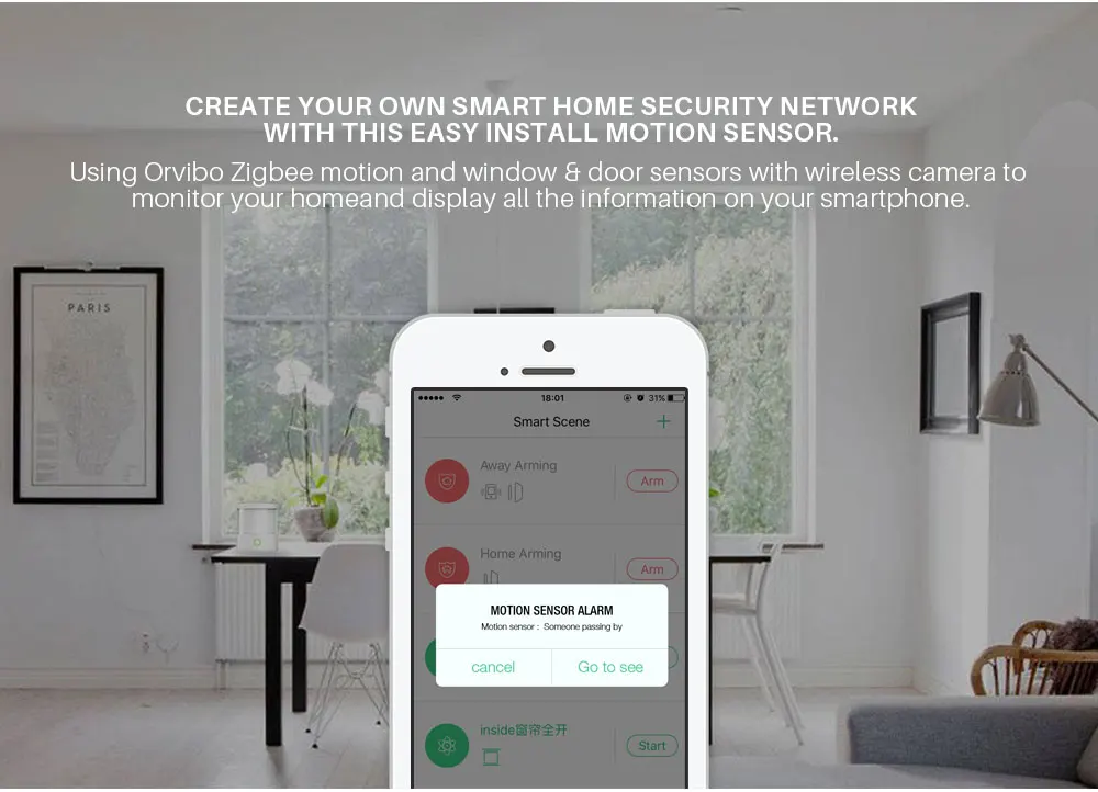 Orvibo Zigbee Беспроводной умный Комплект охранной сигнализации умный минихаб WiFi IP Webcam датчик двери окна датчик движения приложение управление