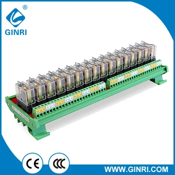 

GINRI electromagnetic relay JR-16L1/16 Channel SPDT OMRON Relay Module (PLC Output Amplified Board)sealed free shipping