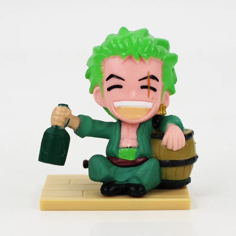 9 шт./лот Аниме One Piece фигурки Luffy Zoro Sanji Nami Robin Chopper Franky Usopp Brook модель игрушки|Игровые