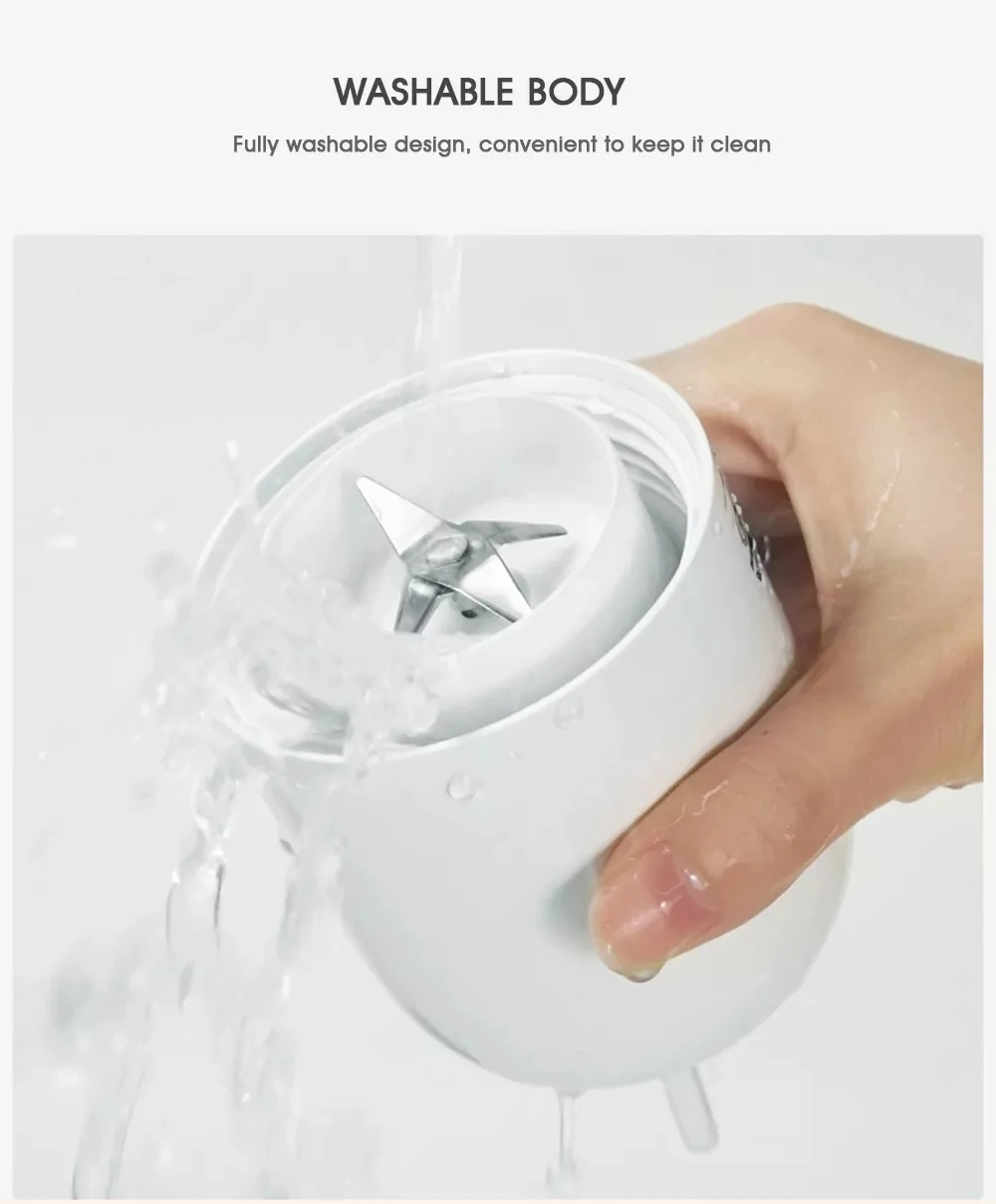 XIAOMI MijiA Deerma Portable Mini Fruit Juicer Kitchen Electric Mixer Capsule Shape Powerful Electric Juice Cup XIAOMI YouPIN (11)