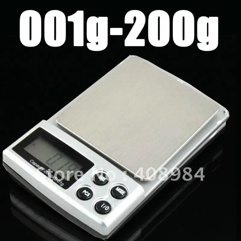 200g 0.01g pocket LCD Electronic digital scales LCD display with retail