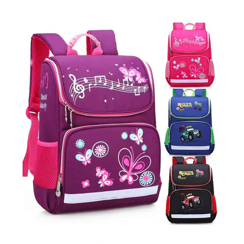 

2019 New Children School Bags Girls Butterfly School Backpack Kids Children's Backpack Kids Cartoon School Bags For Boy and Girl