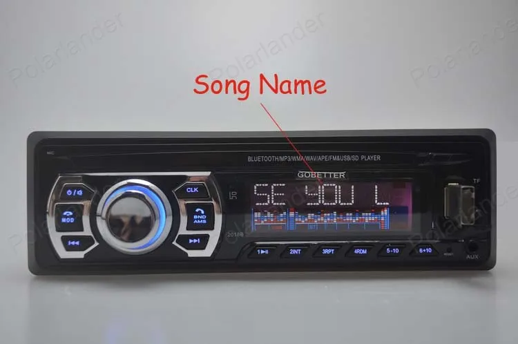 Автомобильный радиоприемник MP3-плеер Авто Аудио Стерео 12 В Поддержка Bluetooth SD FM AUX USB In-Dash Громкая связь Звонок Телефон За