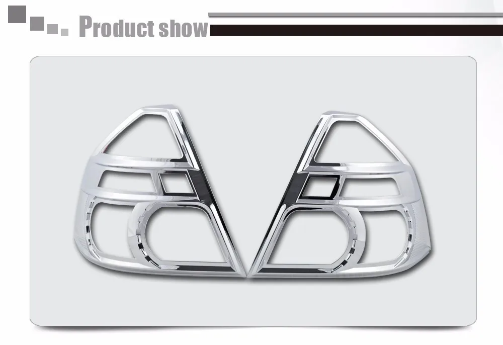 ABS Plating Chrome Accessories For Chevrolet AVEO Sedan 2009 Aftermarket Tail Light Bezel Covers b