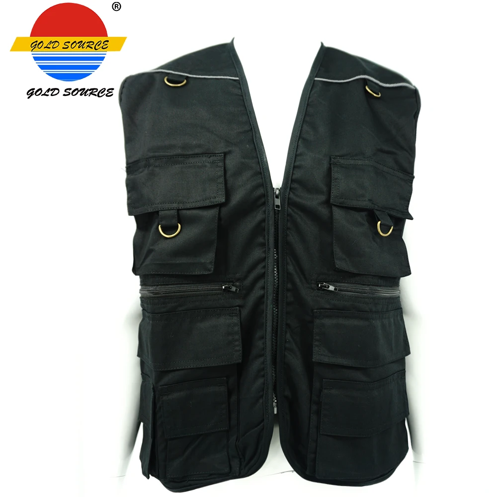 multi pockets vest