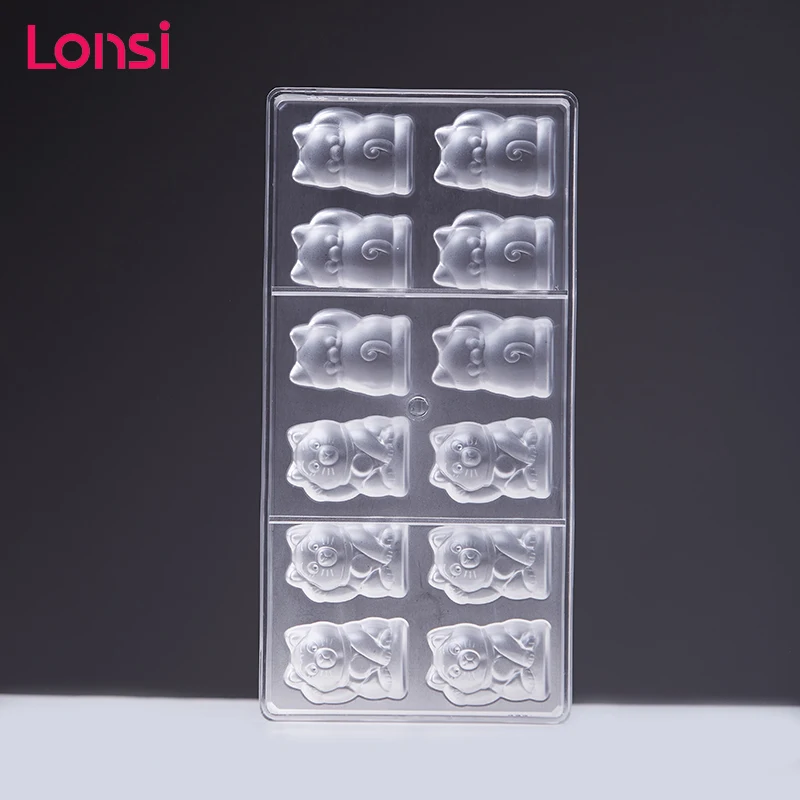 LONSI PC Chocolate Mold 3D Small Animal Shape Making Tools Fondant Cake Decorating Kitchen Baking Gifts | Дом и сад