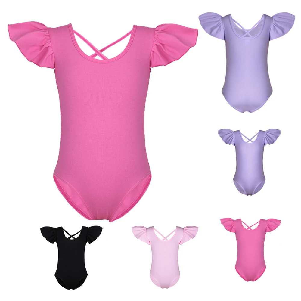 Ballett Body Jungen Kurzarm - Baumwolle-Spandex Für Tanz & Gymnastik