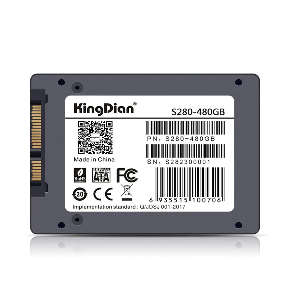 KingDian 548,3/442,9 МБ/с. SATA3 S280 480 ГБ SSD