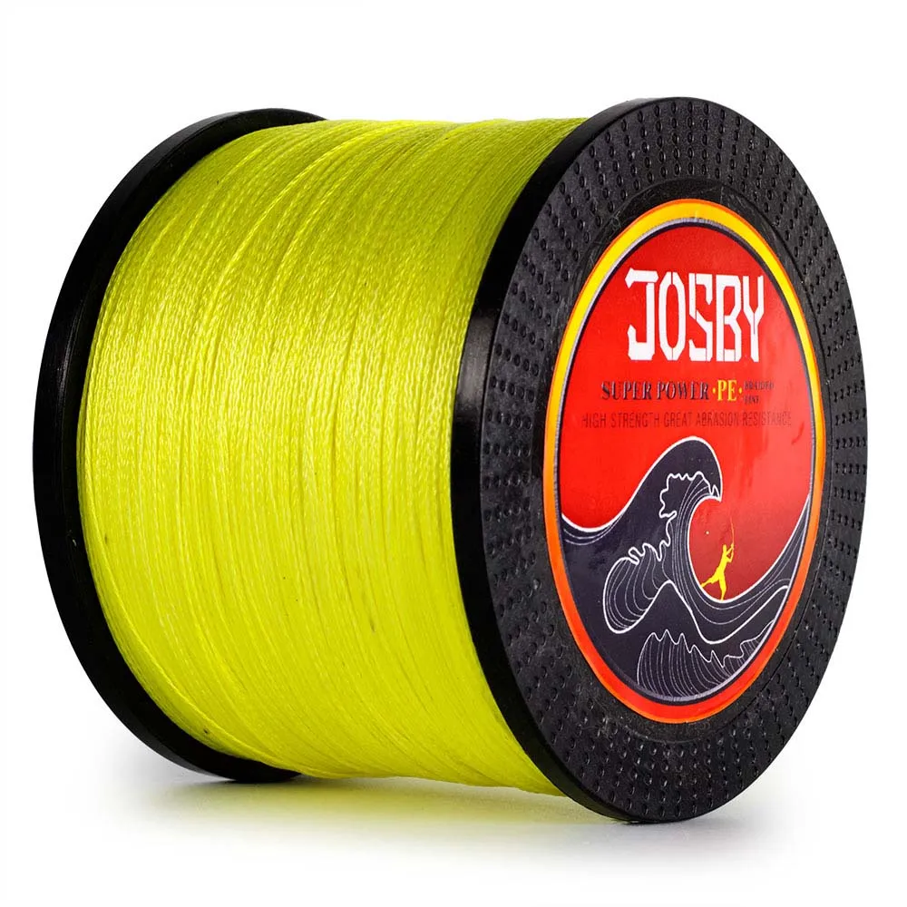 JOSBY 4 و 8 السواحل 300 M 500M1000M صنارة صيد بولي ايثيلين مجدول مضفر الصيد صافي خط طائرة ورقية خط سوبر لبس و قوي