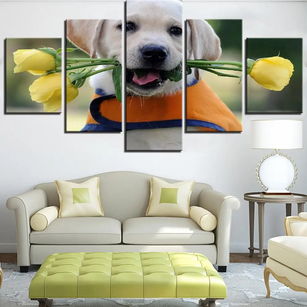 labrador canvas wall art