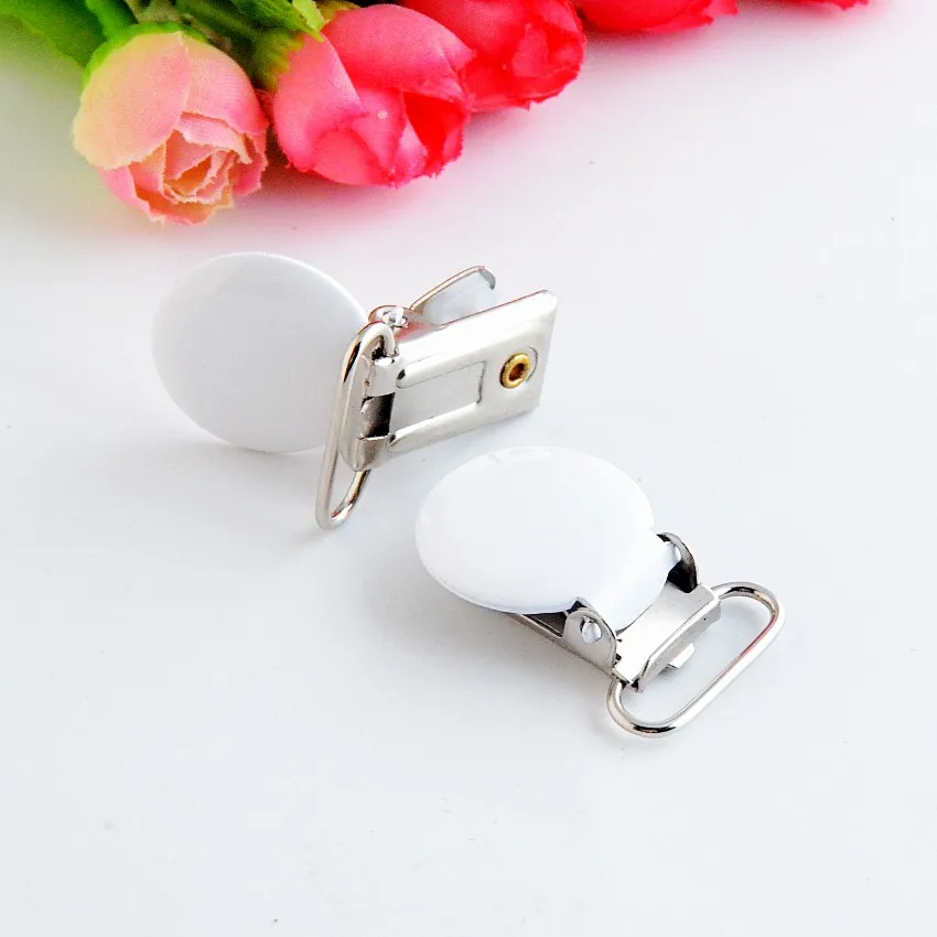 Free Shipping 10PCs Lead Free Metal Suspender Pacifier Clips With