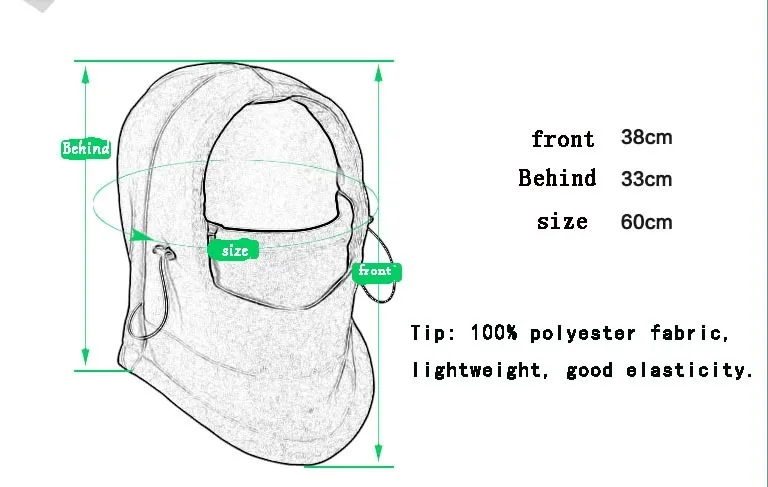 Теплая Флисовая Балаклава с капюшоном, теплая зимняя спортивная маска для лица для мужчин, велосипедный шлем, шапочки