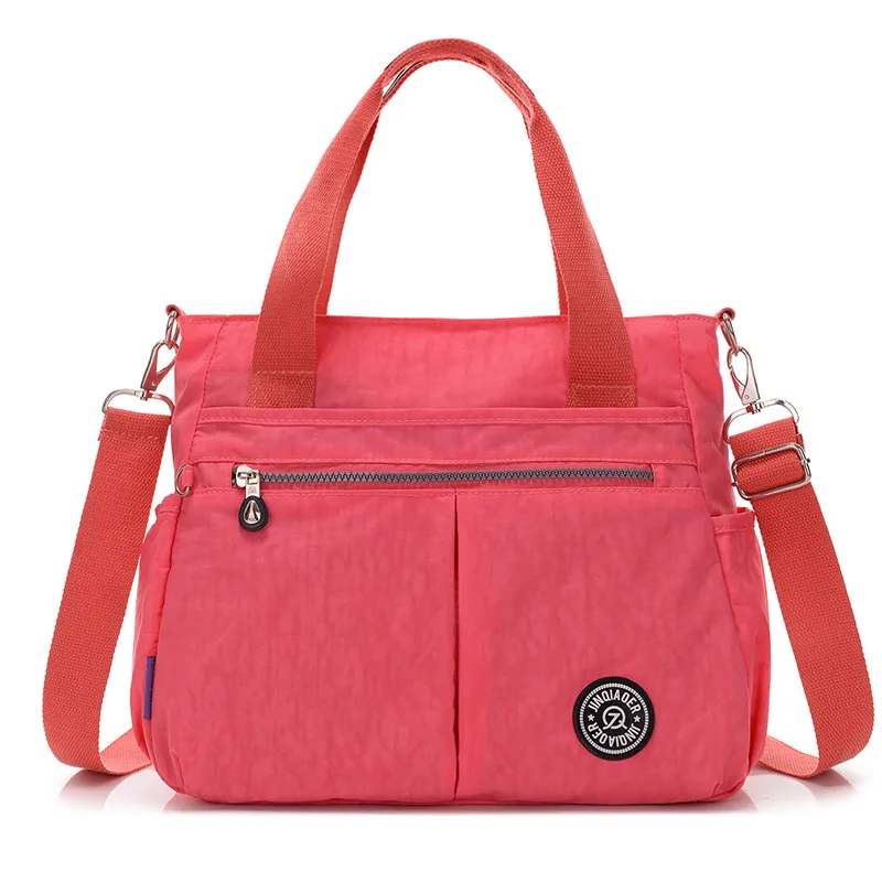 Женские сумки-мессенджеры дизайнерские сумки водонепроницаемые нейлоновые женские сумки через плечо для отдыха цена в долларах - Цвет: Арбузно-красный