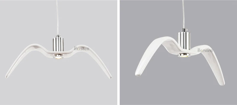 Horsten Nordic Modern Creative Sea Gull Pendant Lights Personality Seagull Pendant Lamp For Bedroom Dining Room Bar Restaurant (14)