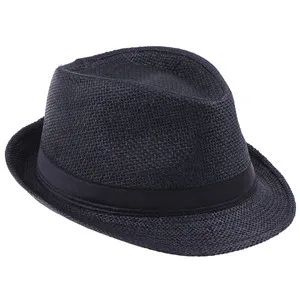 Child Summer Straw Sun hat Boy Boho Beach Fedora hat Sunhat Trilby Girl Panama Hat Gangster Cap with 100/%