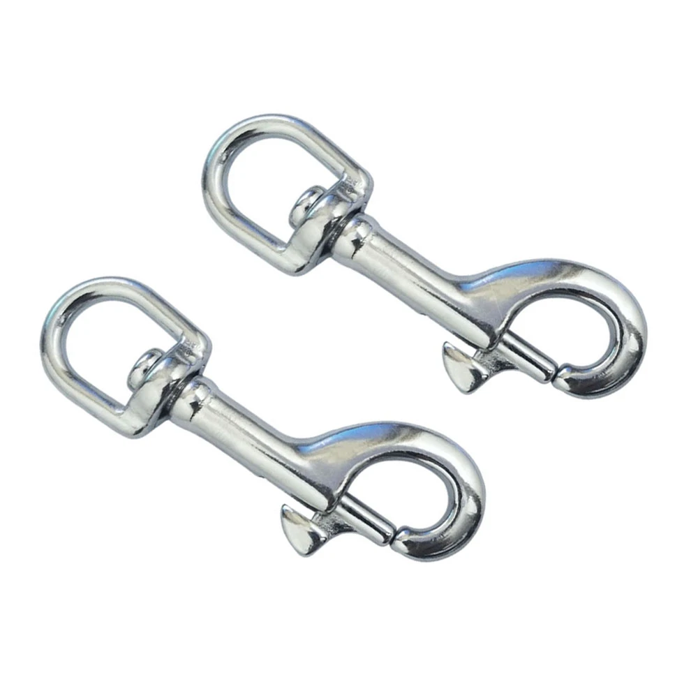 Swivel Eye Snap Hook Dive Single Ended Swivel Eye Bolt Hook Buckle Dog Clip WSWJ 2Pcs 316 Stainless Steel 80mm Scuba Diving Clips Swivel Eye Snap Hook Dive Single Ended Swivel Eye Bolt Hook Buckle Dog Clip WSWJ 2Pcs 316 Stainless Steel 80mm Scuba Diving Clips