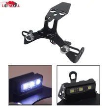 LJBKOALL CBR 1000RR черные мотоциклетные светодиодный Fender Eliminator номерных знаков держатель кронштейн для 2008- Honda CBR1000RR