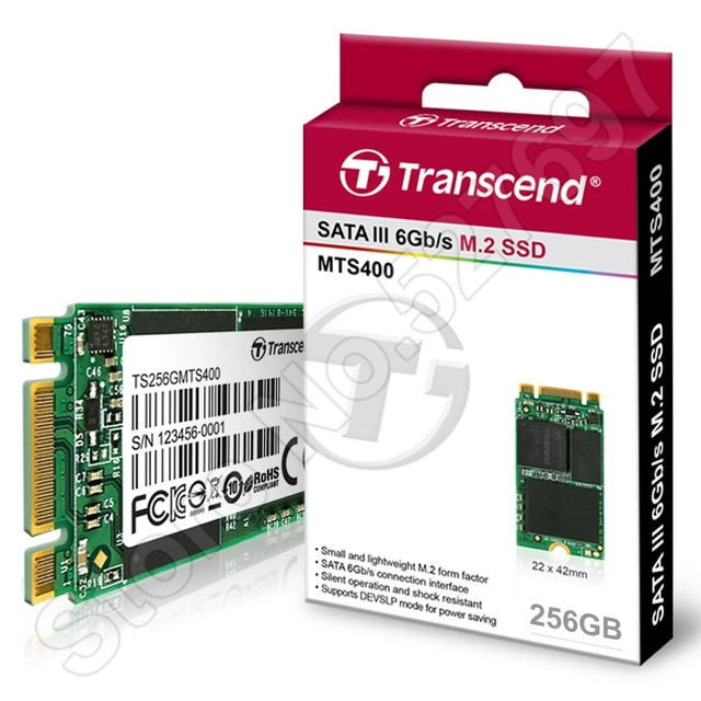 560mb s transcend mts400 m 2 ssd 256gb sata iii 6gb s ddr3 dram 42mm ssd form factor