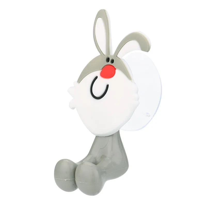 Newest Cute Toothbrush Holder Hooks 3D Cartoon Animal Cute Sucker Toothbrush Wall Holder Suction Cup Bathroom #3o29#f (4)
