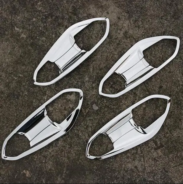 Chrome Door Handle Cover + Bowl Insert Trim Garnish Cup Molding Overlay For Ford Mondeo 2013 2014 2015
