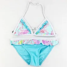 Funfeliz/купальник для девочек, танкини, бикини для девушек,, купальник для девочек, Милые Бикини для девочек, детские купальные костюмы из двух предметов