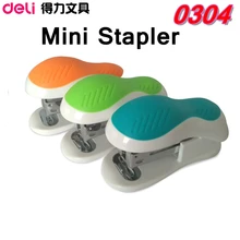 Deli 0304 Мини экономичный степлер 12 бумаг емкость матч 24/6-26/6 штапельного офиса поставщиков ручной бумаги связывания студентов