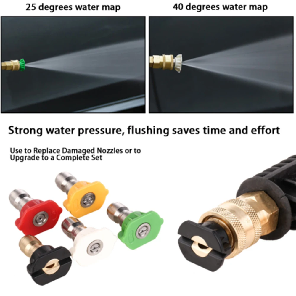 HNYRI Metal Jet Lance Nozzle with 5 colorfull Nozzles Tips for Karcher Gun K1 K2 K3 K4 K5 K6 K7 High Pressure Car Styling Washer HNYRI Metal Jet Lance Nozzle with 5 colorfull Nozzles Tips for Karcher Gun K1 K2 K3 K4 K5 K6 K7 High Pressure Car Styling Washer