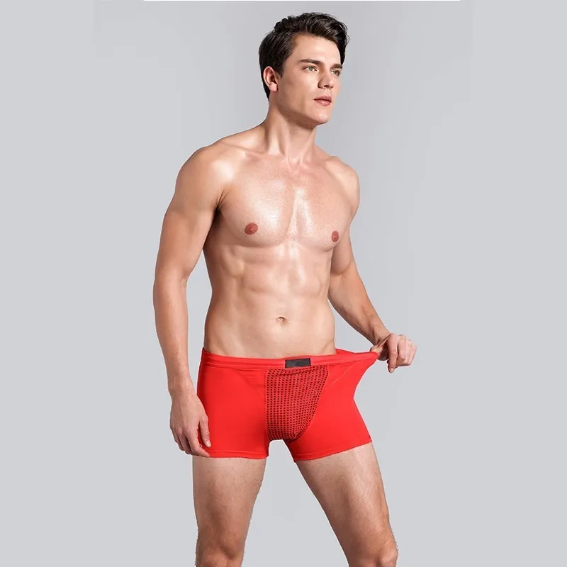 Мужское нижнее белье, британское Вэй, штаны, XVI поколение 42, магнит, мужские трусы, прямые, под углом, Модальные, боксеры,, горячая Распродажа - Цвет: Lucky red