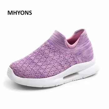 

MHYONS New Children's Shoes Spring Autumn Boys Girls Fashion Comfortable Knitting mesh Breathable High-quality Kid sneakers M3