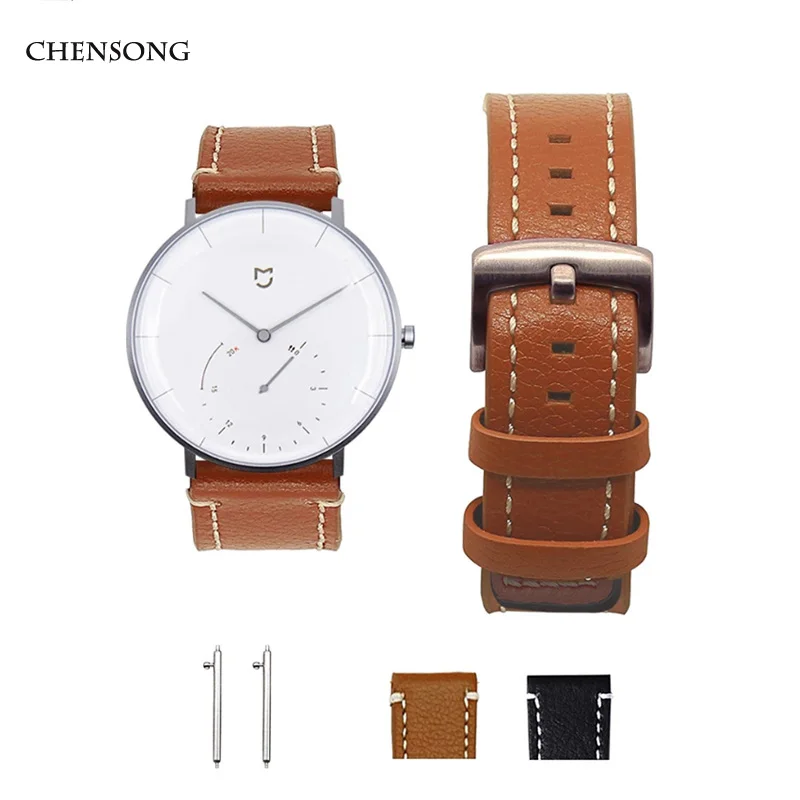 Leather bands For Xiaomi mijia quartz watch strap First