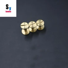 Изготовление винт для ручки ножа Складной Нож хвостовик латунь горизонтальная линия инструмент заклепочный нож крепежные шурупы