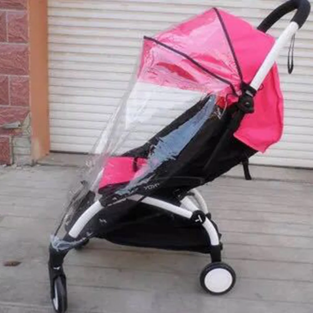 Baby stroller Accessories Rain cover Carriages Wind Dust Shield Zipper Baby Pushchair Wheelchair Cover Stroller Accessories - Color: PJ3320D