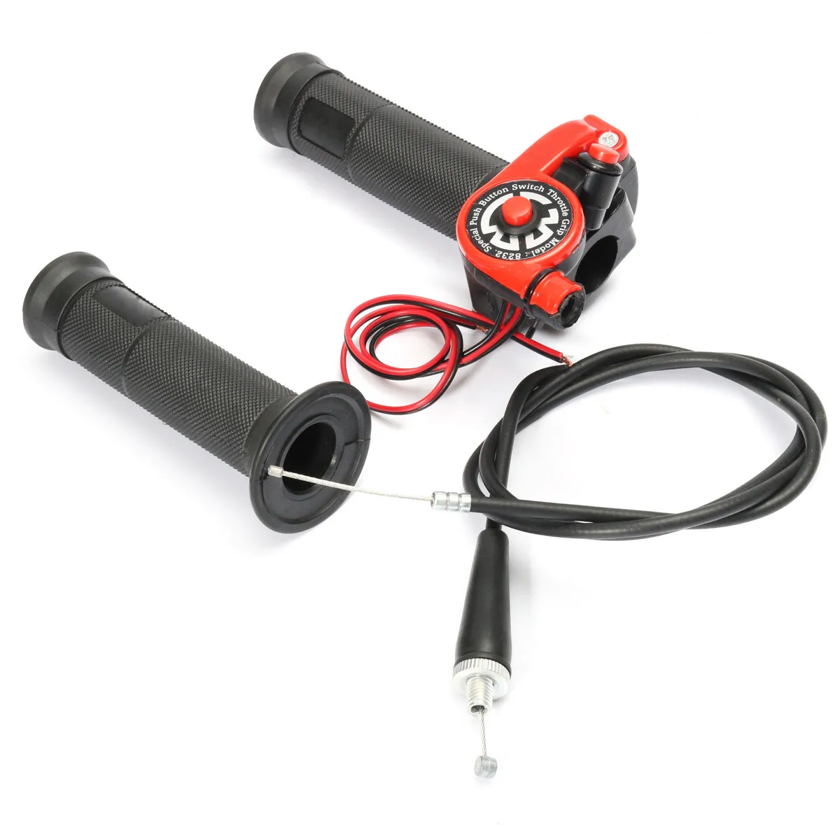 

Pit Bike Throttle Grip 22mm 7/8" & 43" Cable 125cc 140cc 150cc 160cc for Quick Twist