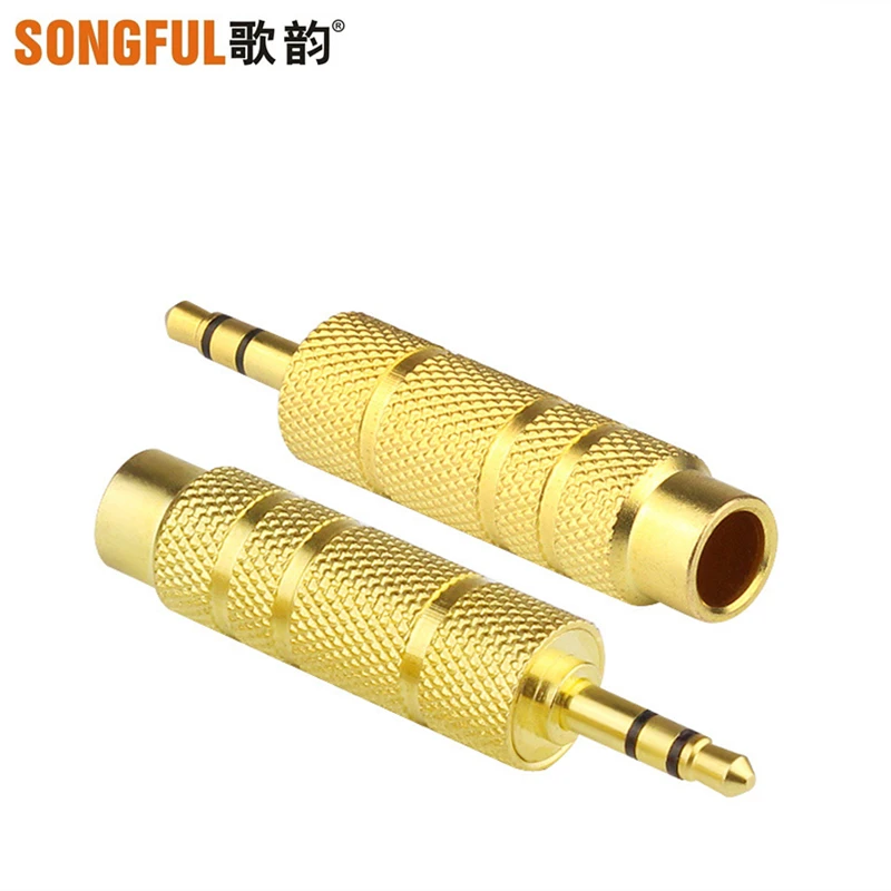 

2pcs 3.5mm Male to 6.5mm Female Audio Aux Cable Adapter PC Tablet Headphone Mobile Converter to Guitar/Microphone 3.5 to 6.5