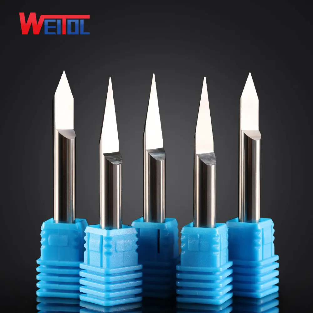 Weitol Metal engraving tool N 1 pcs Lot 6mm V Shape F Bottom Carbide PCB Engraving