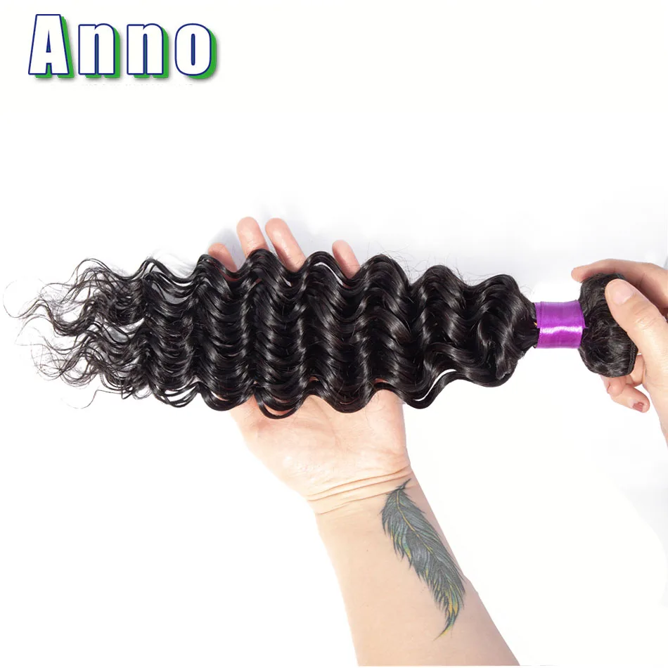 Anno Hair Deep Wave Bundles Natural Color 8\