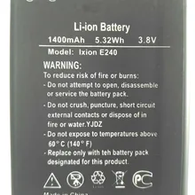 Аккумулятор Westrock 1600mAh Ixion E240 для сотового телефона DEXP Ixion E240