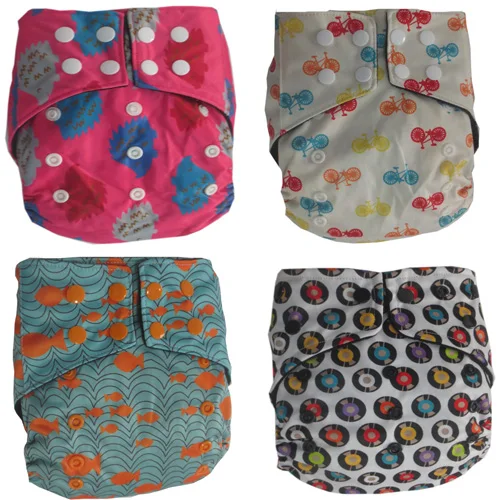 

Beat quality Baby Cloth Diaper Pocket Bamboo Velour Fitted Diaper Washable Brand Baby Nappy Animal Print Reusable Baby Diapers