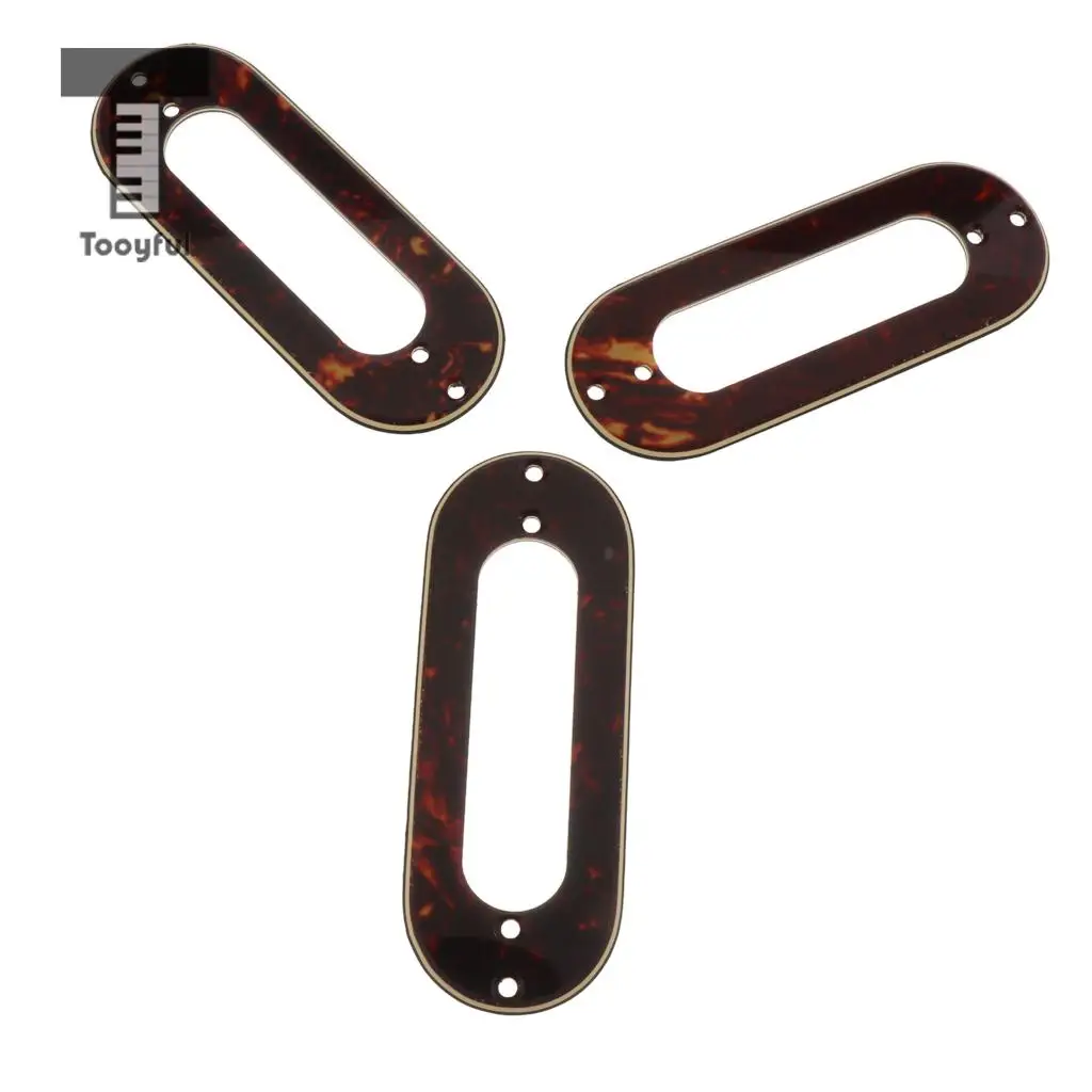 3pcs Metal Single Coil Pickup Mounting Ring for ST Style Guitar Replacements 10.5 x 4cm
