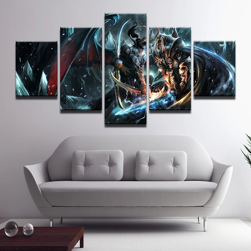  5 pcsFull Square 5D DIY Diamond Painting DOTA 2 Poster diamond Embroidery Cross Stitch Rhinestones 