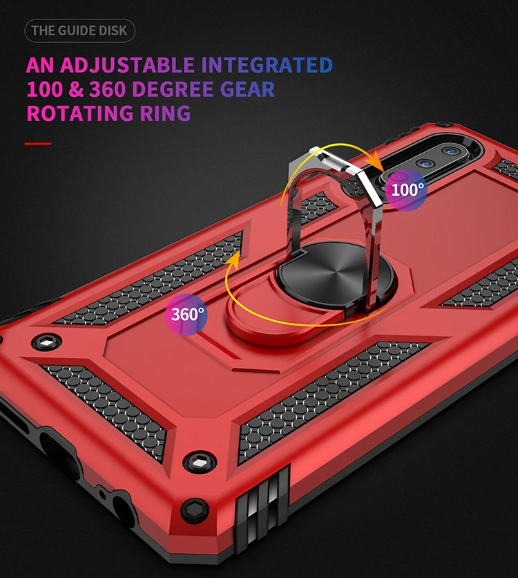 For Huawei P30 Pro case Holder Stand Armor Hybrid Magnetic Bracket Finger Ring Cover For For Huawei P30 Lite P Smart 2019 Case (9)