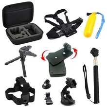 Accessories Set for Go pro Session 4 Gopro Hero 5 for SJCAM SJ4000 for Xiaomi yi 4K EKEN H9 Collecting Bag 360 Degree Holder