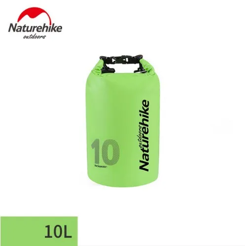 Naturehike Waterproof Backpack Combo Dry Wet Bag Beach Sea Water Boating Drifting River Trekking Dry Bags Swimming Bag 10/15/25L - Цвет: Green 10L