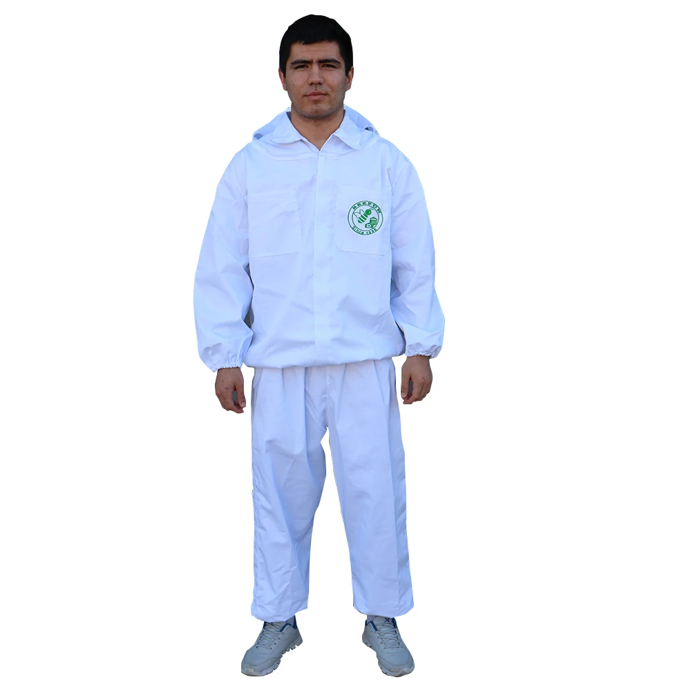Beekeeping Jacket Protective Veil Smock Bee Coat Suit Clothes Breathable XL