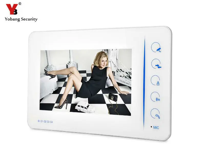 

Yobang Security Color Indoor Monitor For Video Doorphone Door Intercom Only Indoor Machine For Doorbell Not Include Outdoor Unit
