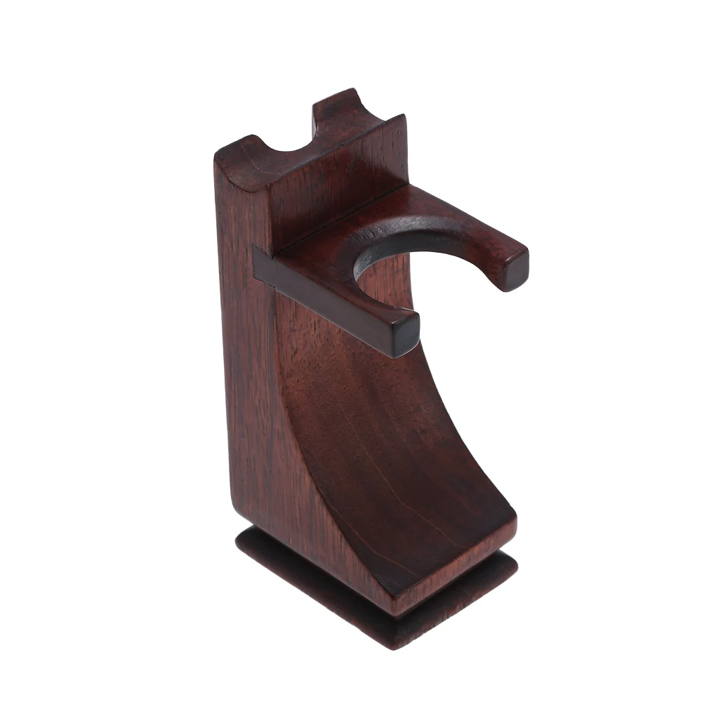 High grade Rosewood Shaving Brush Razor Holder Stand Safely Non slip