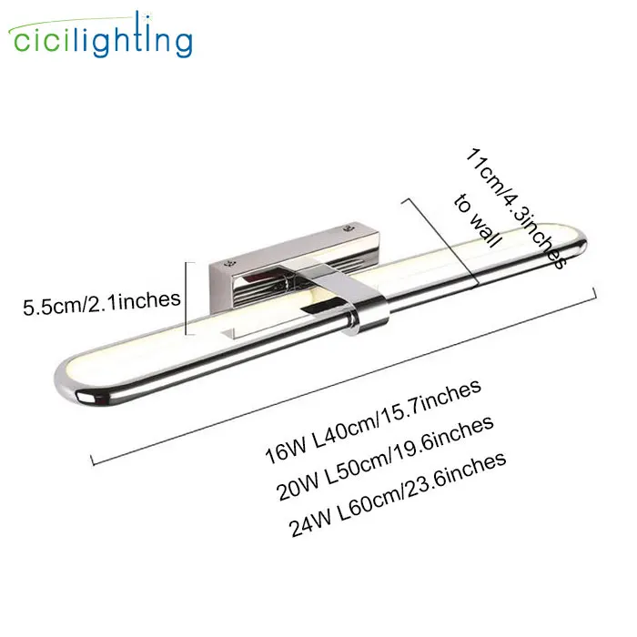 Современный полый светодиодный туалетный светильник для ванной комнаты с металлическим зеркалом для макияжа настенный светильник L40cm L50cm L60cm шкаф туалетный светильник ing