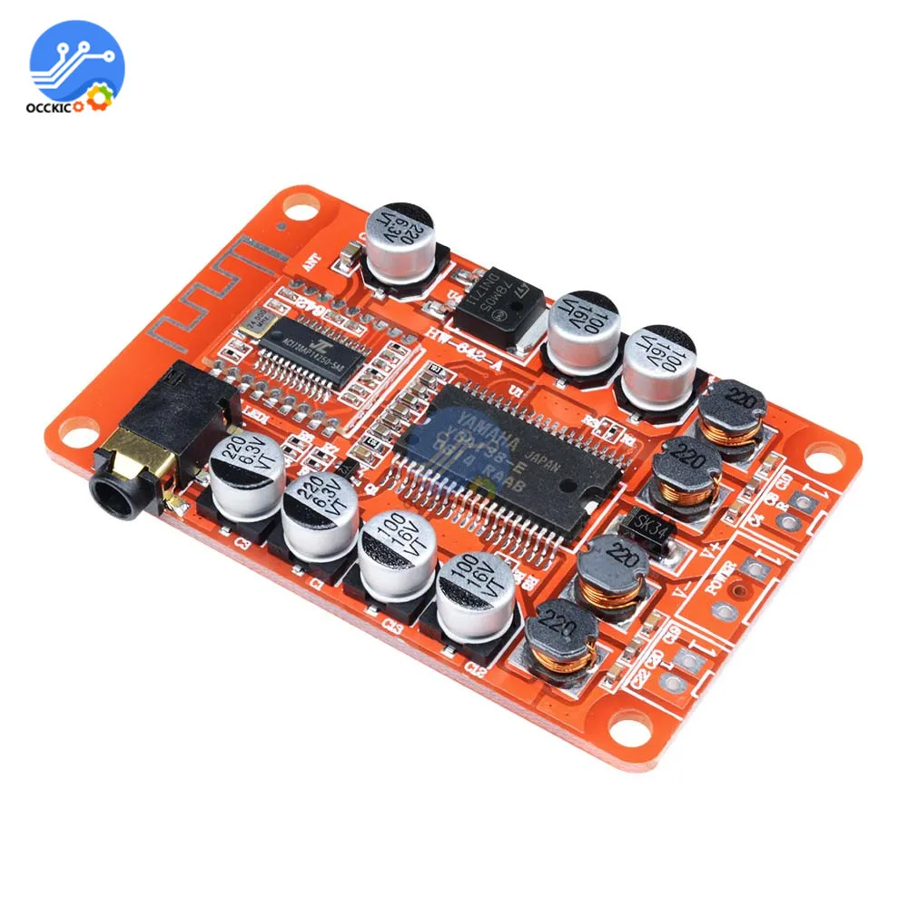 2*15 Вт YDA138 Bluetooth усилитель плата модуль 2 0 стерео класса D чистый бас цифровой аудио
