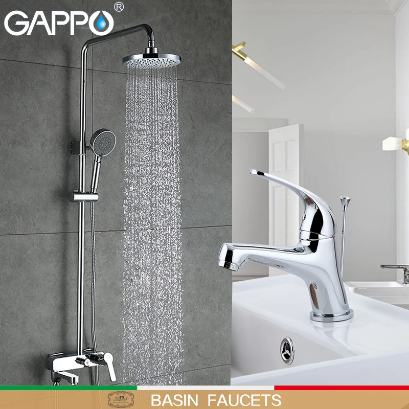 GAPPO Basin Faucets Shower Faucets shower tap faucet bathroom mixer water sink tap rainfall shower set Sanitary Ware Suite GAPPO Basin Faucets Shower Faucets shower tap faucet bathroom mixer water sink tap rainfall shower set Sanitary Ware Suite