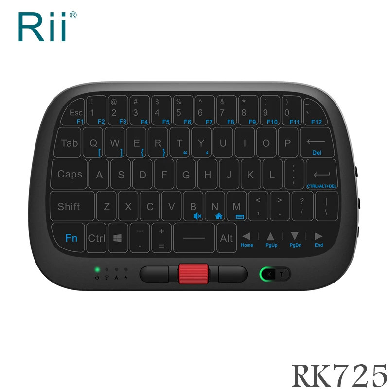 

New Rii i5(RK725) 2.4G Mini Wireless Keyboard Air Mouse Full-Touchpad Keyboard for Android TV Box / Mini PC / Laptop